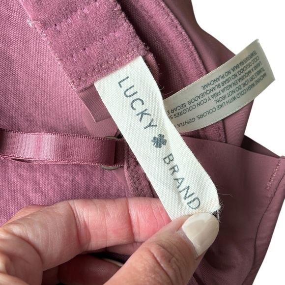 Lucky Brand Purple Maroon Wireless Soft Padded Bra Size 34C - Picture 6 of 7